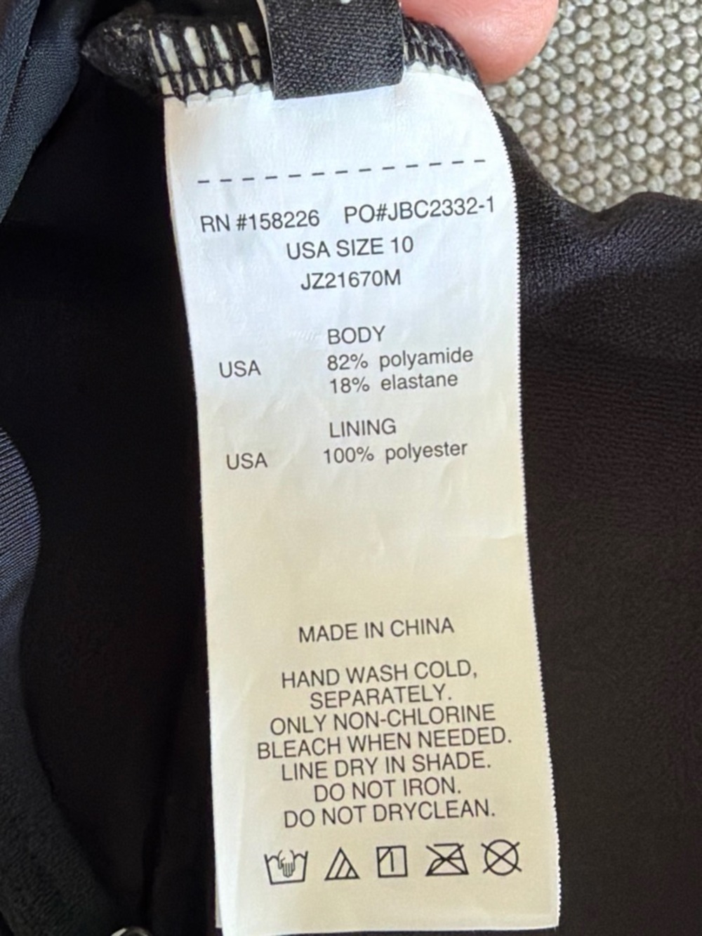 Jantzen Black Strappy One-Piece Swimsuit - Picture 6 of 6